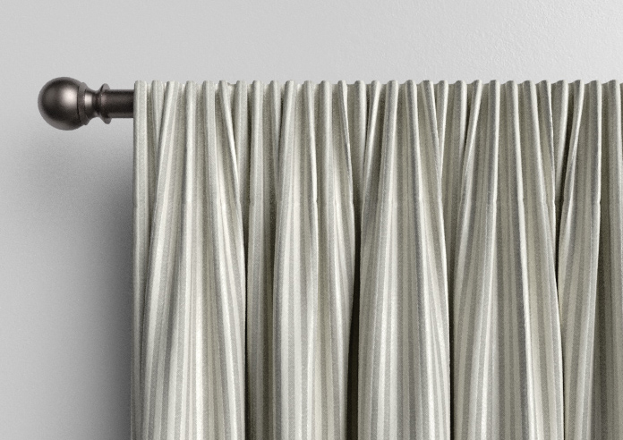 Emily Bond Oscar Stripe, Pebble - Made to Measure Curtains - Image 9